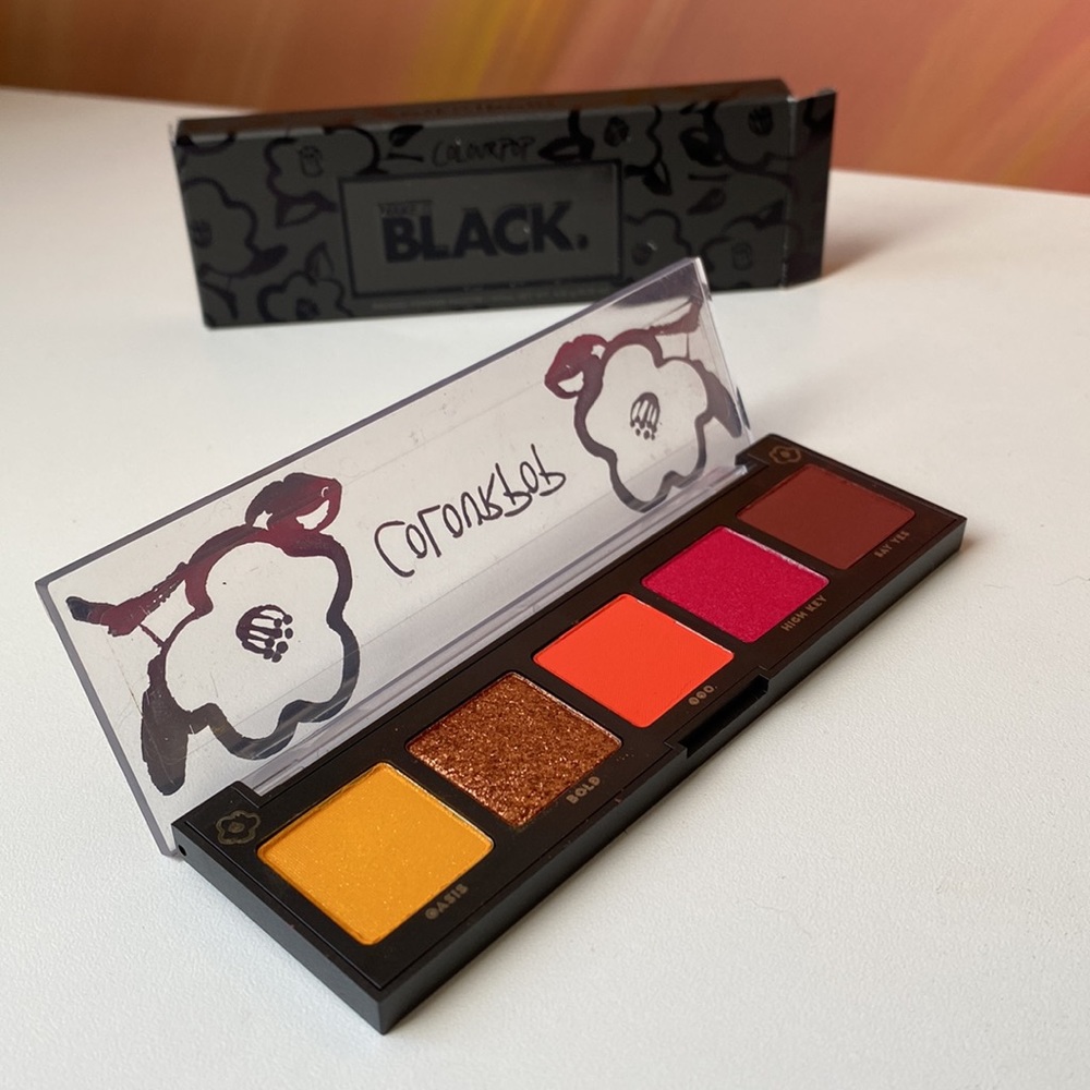 ColourPop Make It Black: Fearless Pressed Eyeshadow Palette never used